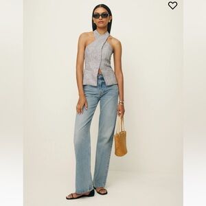 Reformation NWOT Tate Linen Top